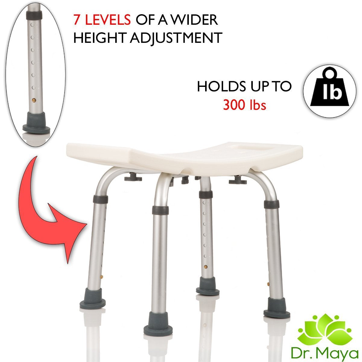 Adjustable Height Shower Chair (United States)