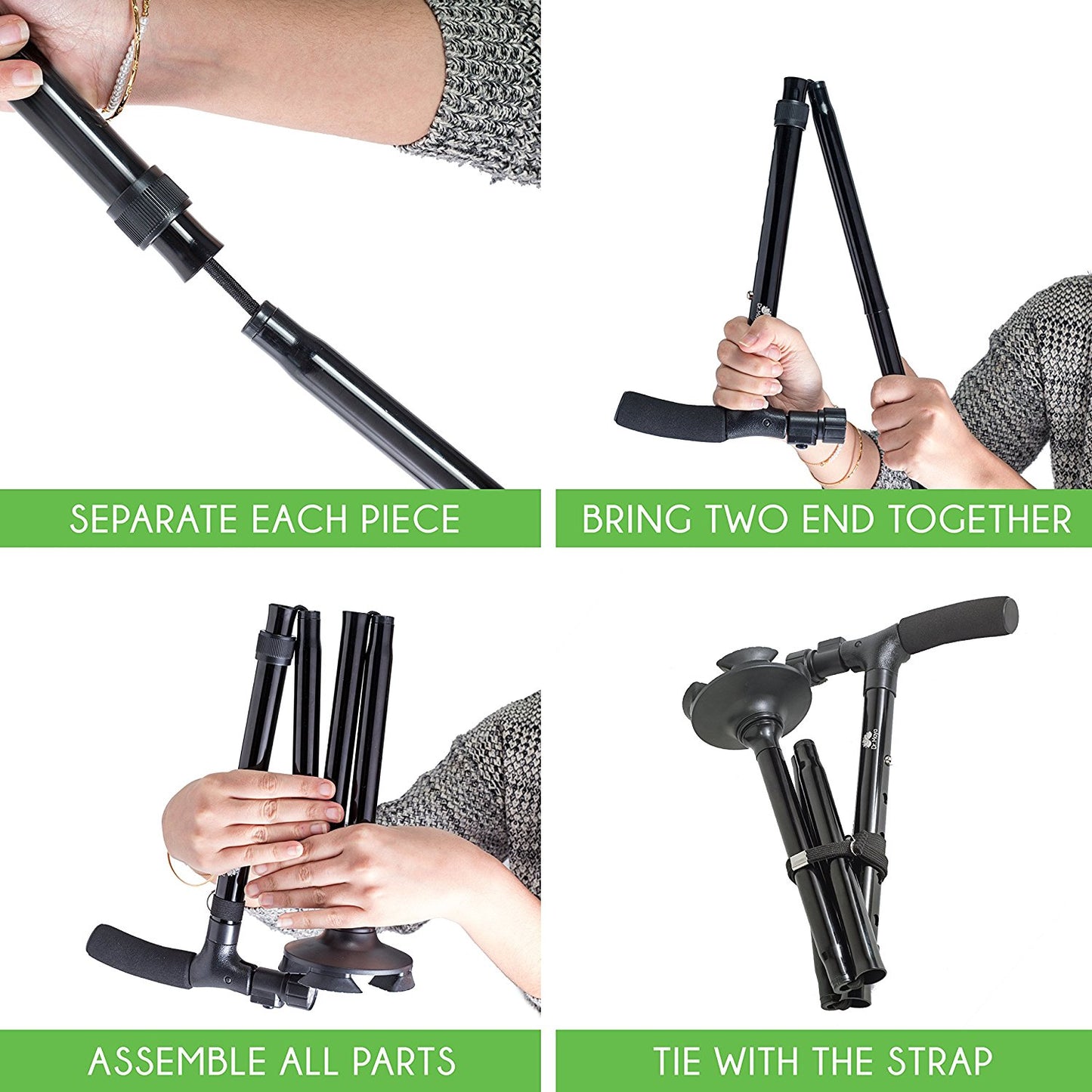 Adjustable Folding Walking Cane